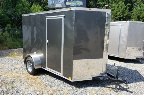 6x10 Enclosed Trailer Charcoal